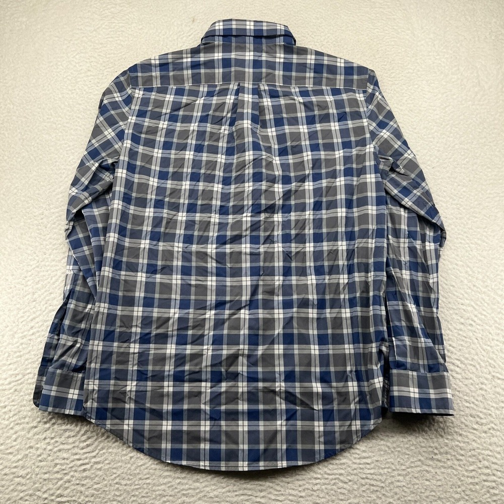 Vineyard Vines Shirt Mens Small Blue Performance Classic Fit Murray Plaid - Picture 8 of 10